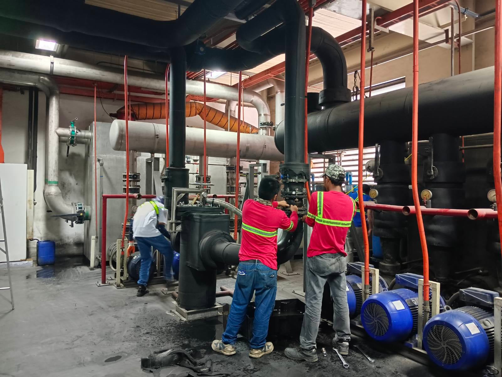 Installation of Chilled Water Line